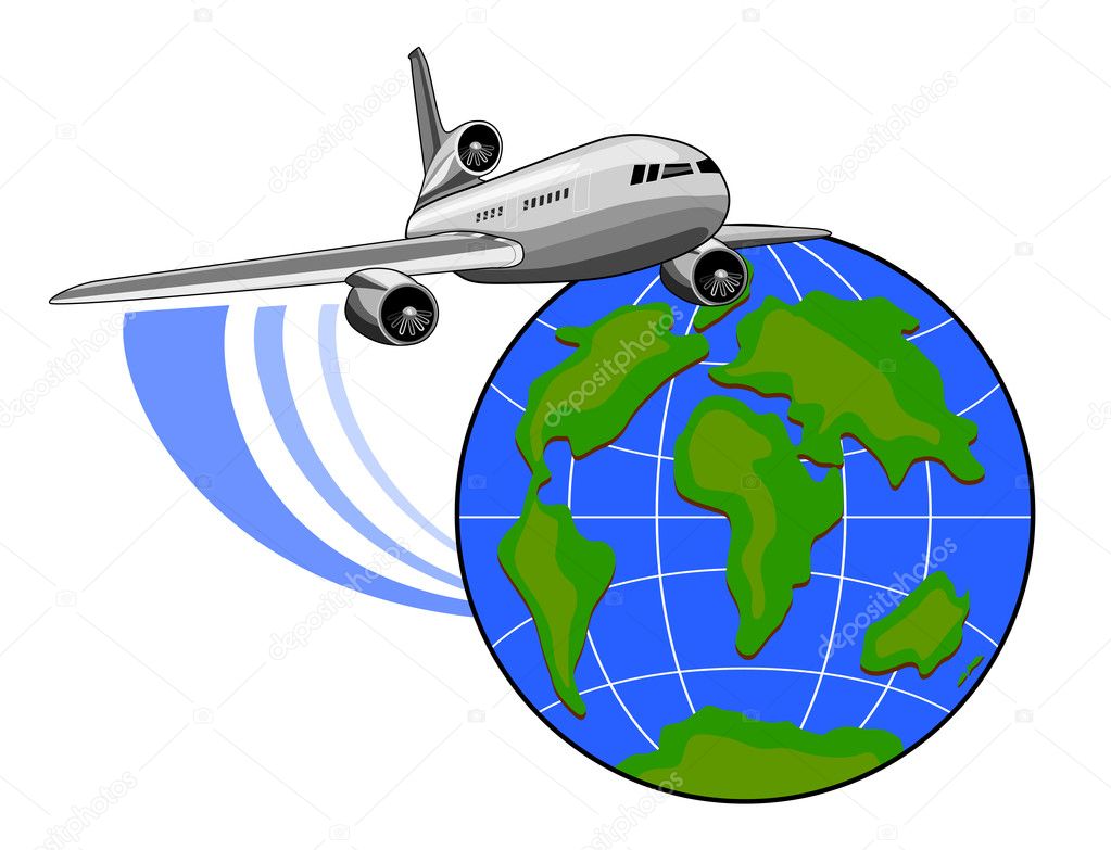 Jumbo jet airliner world global