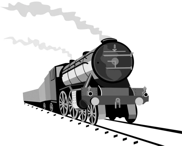 Buharlı tren lokomotif — Stok fotoğraf