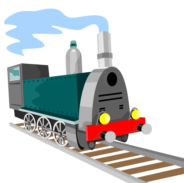 蒸気鉄道機関車 — ストック写真