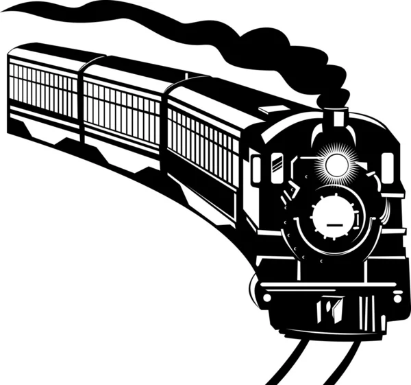 Τρένο με ατμομηχανή — Φωτογραφία Αρχείου