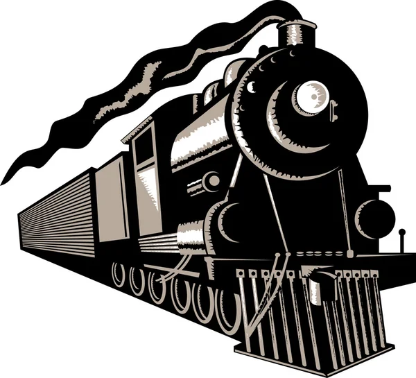 Τρένο με ατμομηχανή — Φωτογραφία Αρχείου