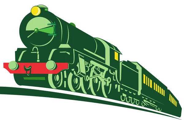 Locomotiva do comboio a vapor — Fotografia de Stock