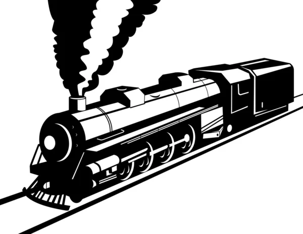 Locomotora de tren de vapor —  Fotos de Stock