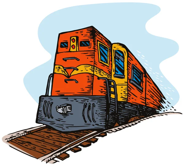 Diesel-trein — Stockfoto