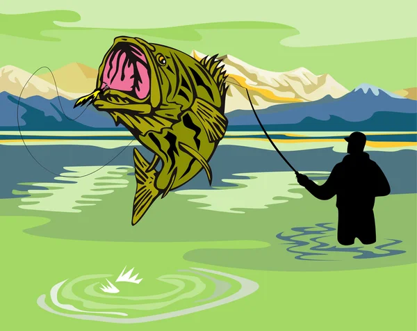 Рыбак-муха Ларджмут — стоковое фото