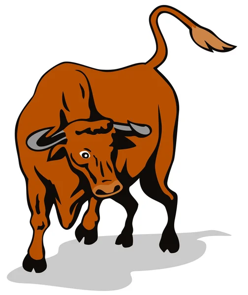 Angry raging bull attacking — Stock Photo © patrimonio #2450614
