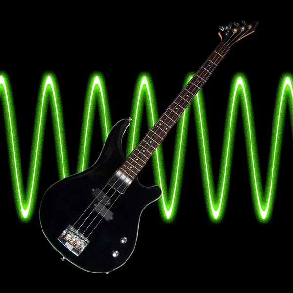 Bass zvukové vlny — Stock fotografie