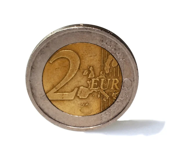 2 유로 동전 스톡 사진