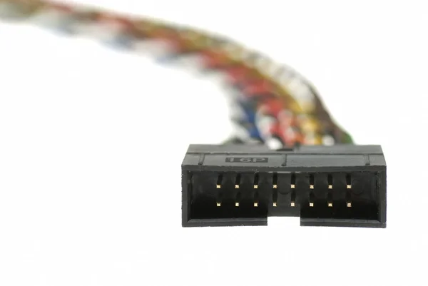 Conector de cable de computadora de 16 pines —  Fotos de Stock