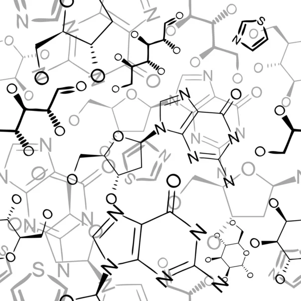 无缝的化学模式 — 图库矢量图片