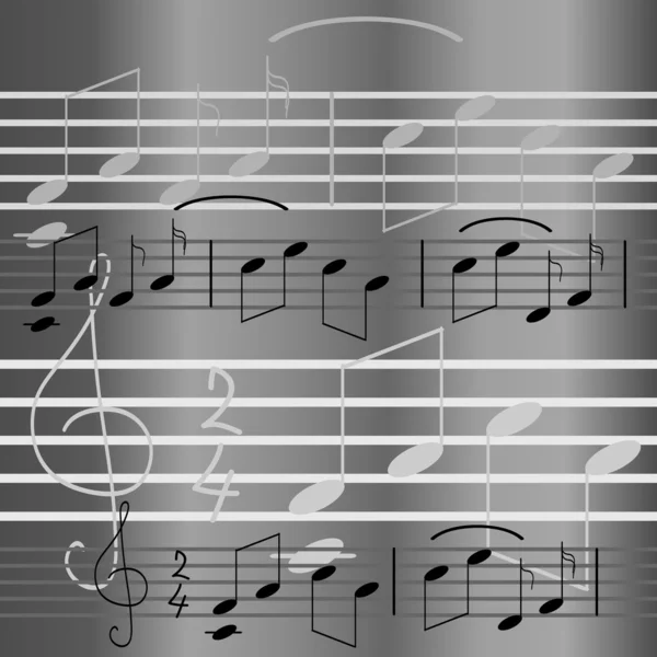 원활한 음악 패턴 — 스톡 벡터