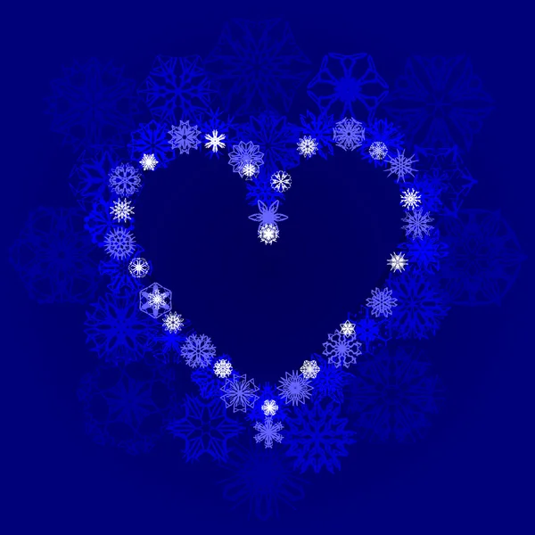 Κρύο μπλε αγάπη — Διανυσματικό Αρχείο