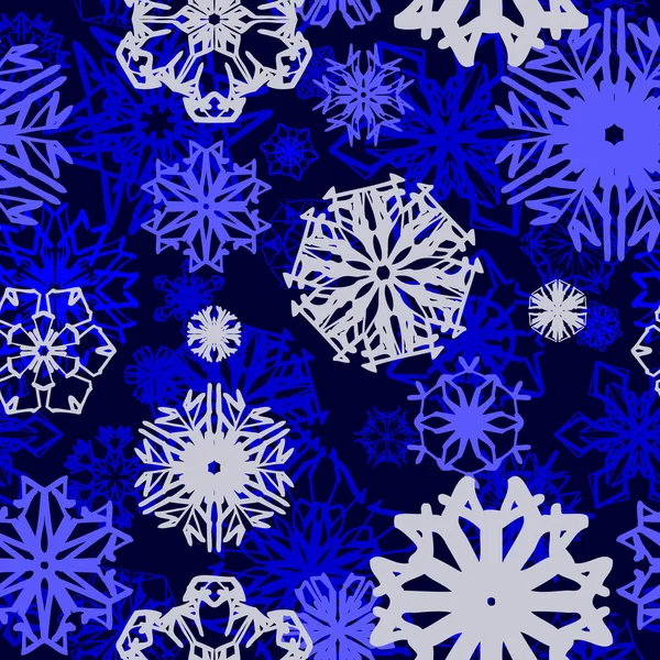 Sömlös Snowflake mönster — Stock vektor