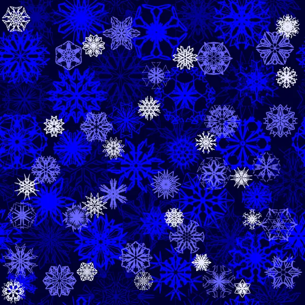 Άνευ ραφής νιφάδα χιονιού μοτίβο — Διανυσματικό Αρχείο