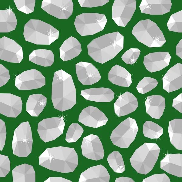 Modèle de cristal sans couture — Image vectorielle