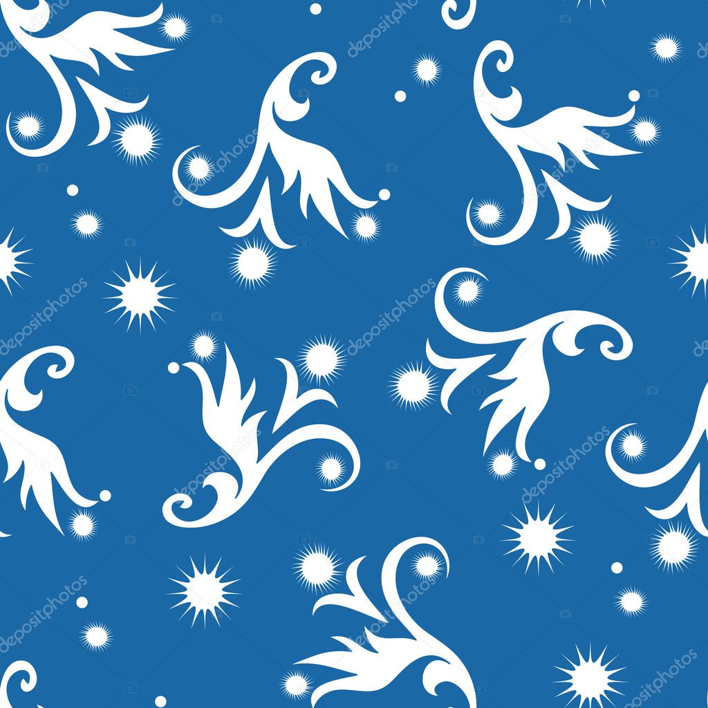 Seamless winter abstract pattern