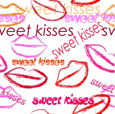 Seamless valentine pattern clipart