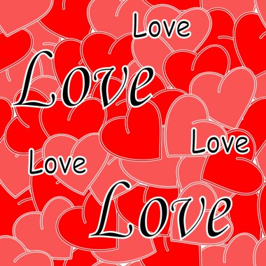 Seamless valentine pattern clipart