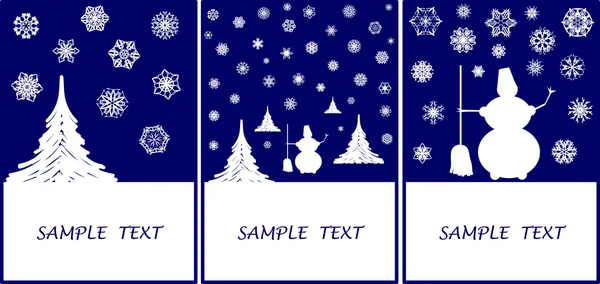 Cartes d'hiver — Image vectorielle