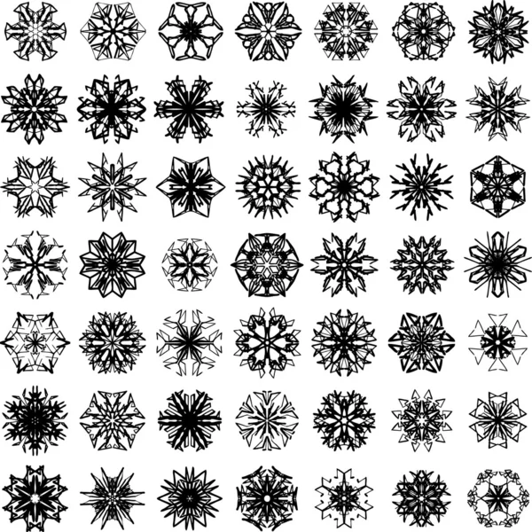 Vector snowflakes — Stock Vector