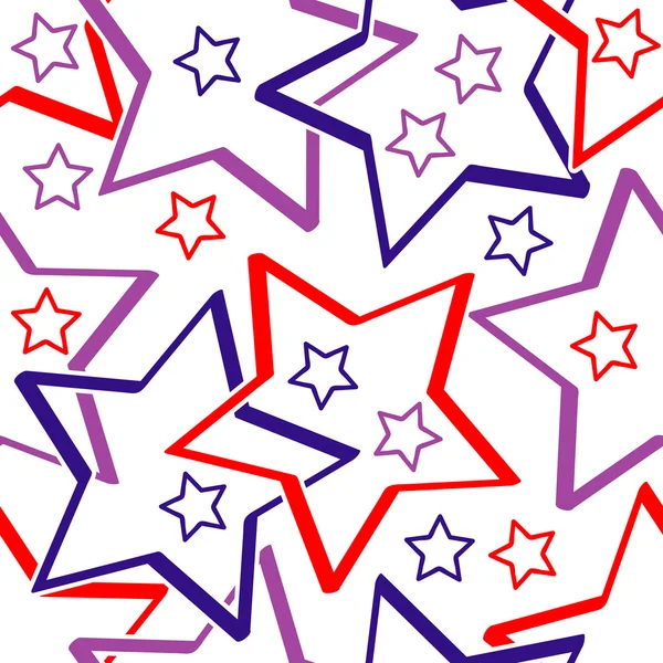 stock vector Seamless star pattern