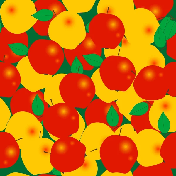 Naadloze appel patroon — Stockvector