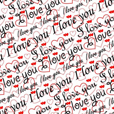 Seamless valentine pattern clipart