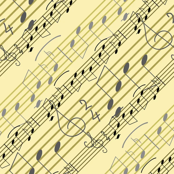 Безшовні музика візерунком — стоковий вектор