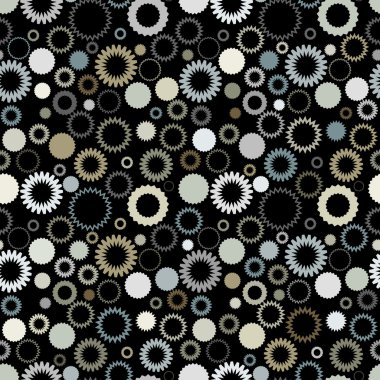 Seamless gear pattern clipart