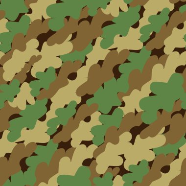 Seamless camouflage pattern clipart