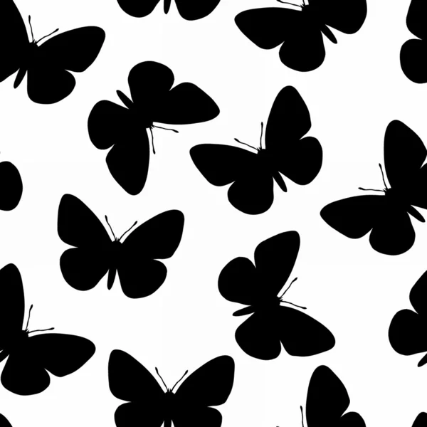 Naadloze vlinder patroon — Stockvector