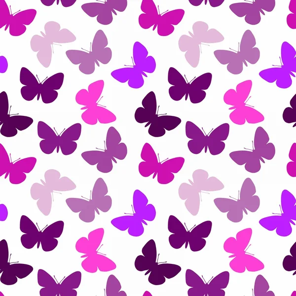 Modèle de papillon sans couture — Image vectorielle