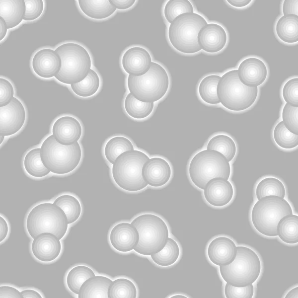 Modèle sans couture avec des molécules d'eau — Image vectorielle