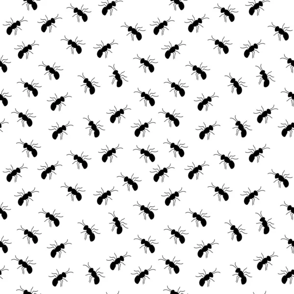 Seamless ant pattern — Stock Vector