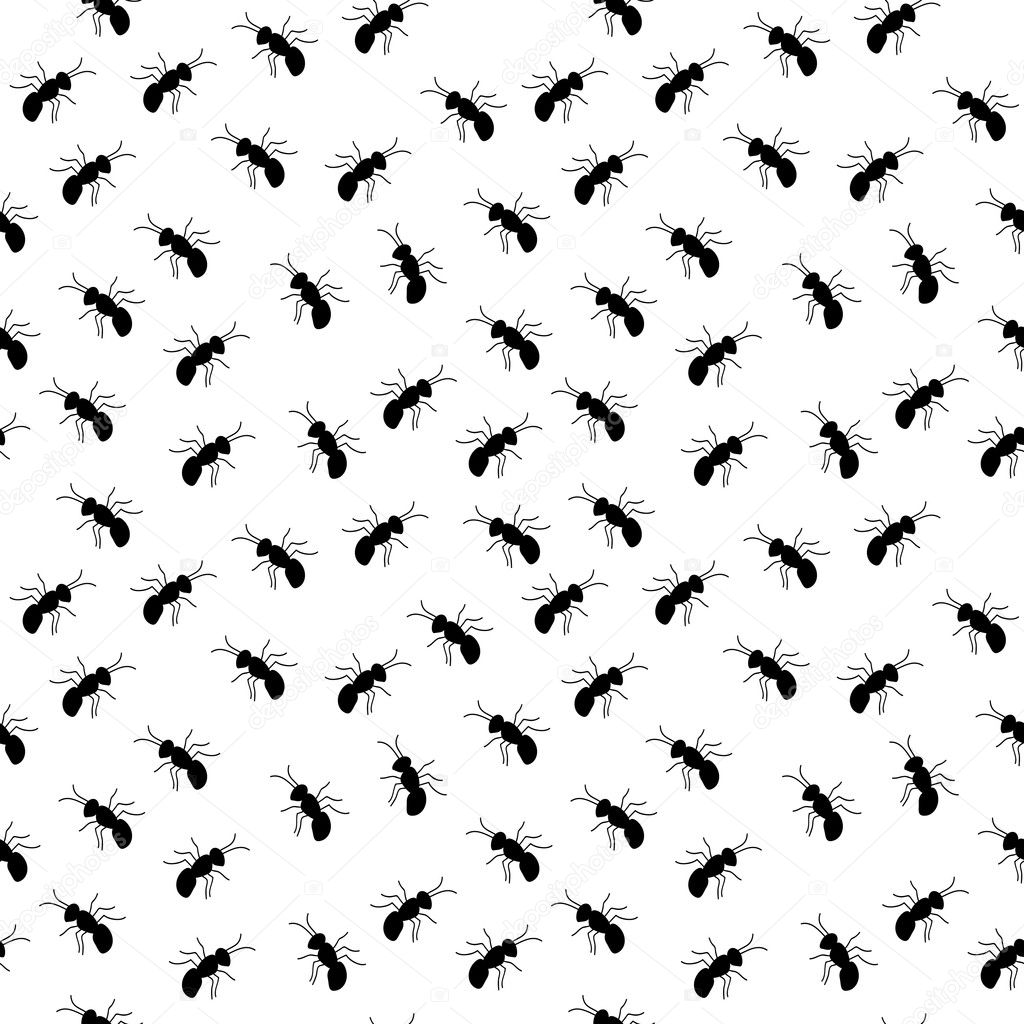 Seamless ant pattern