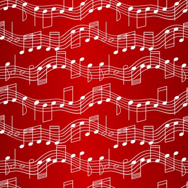 Seamless music pattern clipart