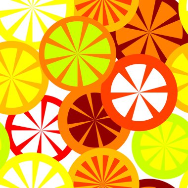 Seamless orange pattern clipart