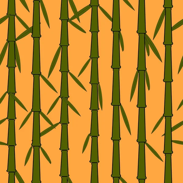 Seamless bamboo pattern — Stock Vector