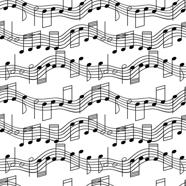 Бесшовный музыкальный шаблон — стоковый вектор
