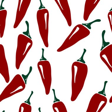 Seamless pepper pattern clipart