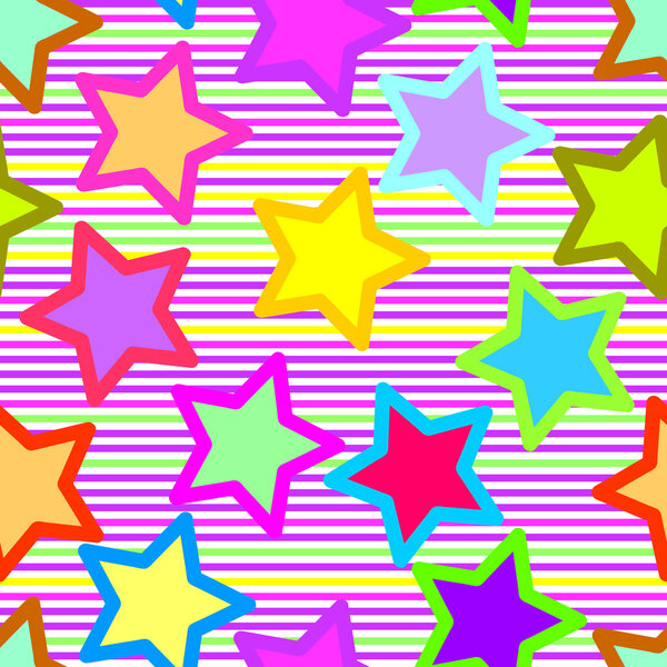 Seamless star pattern