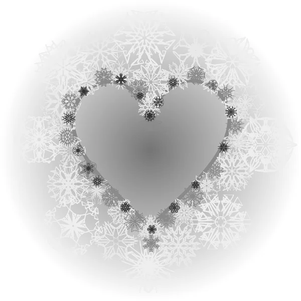 Coeur de glace — Image vectorielle