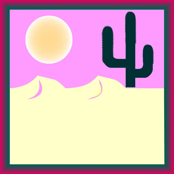 沙漠传单 — 图库矢量图片