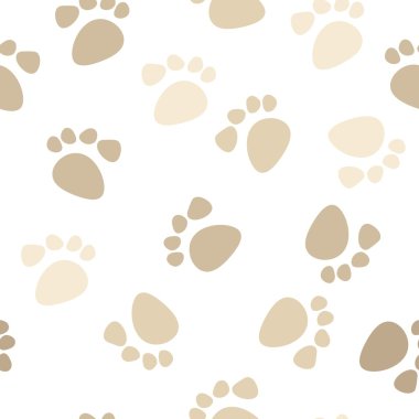 Seamless footprint pattern clipart