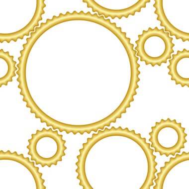 Seamless gear pattern clipart