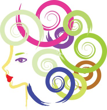 Art girl clipart