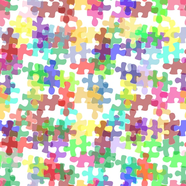 Vzor bezešvé puzzle — Stockový vektor