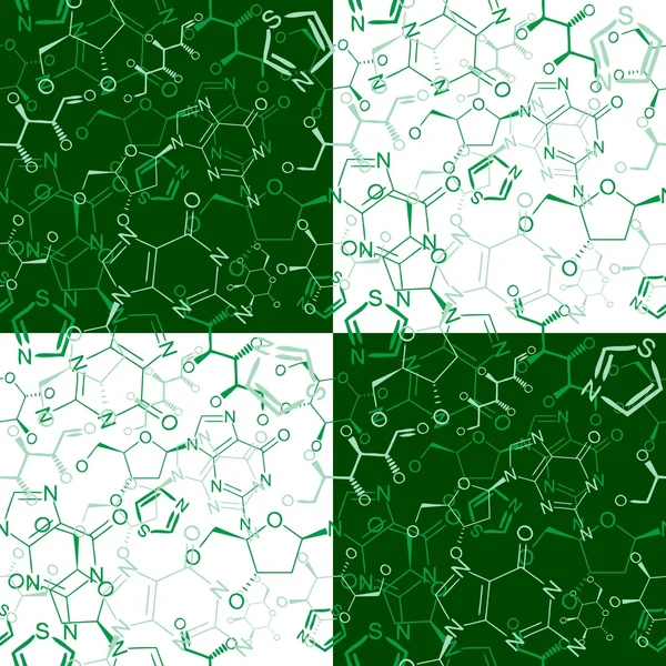 化学のシームレスなパターン — ストックベクタ