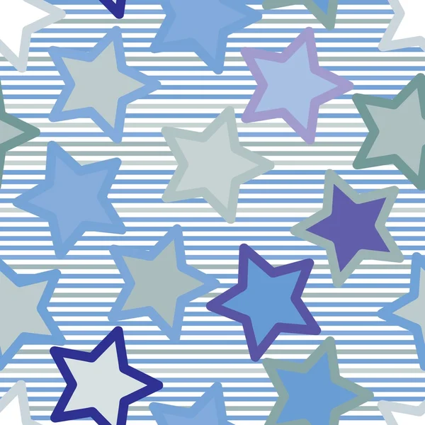 シームレスな星のパターン — ストックベクタ