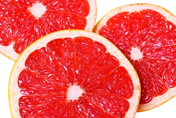 stock image Pink juicy grapefruit slices